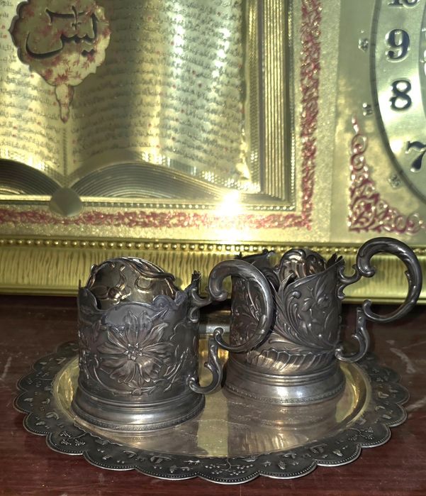 Антикварные царские Подстаканники. Серебро 84 пробы По Цене за 1 грамм