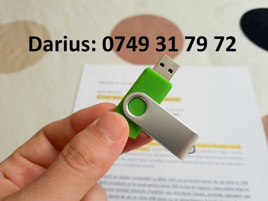 Windows XP, 7, 8.1, 10 sau 11, Office cu licență pe stick USB bootabil