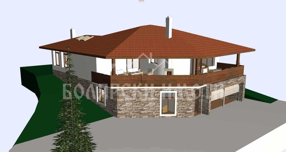 Къща с двор в село Леденик