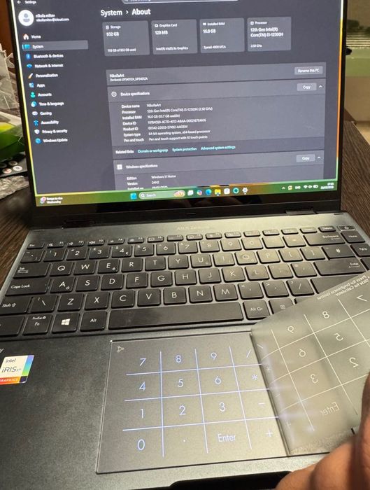 ASUS zenbook 14 OLED flip touch