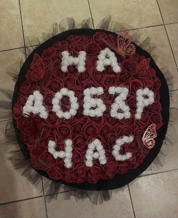 Букет от фоамени рози