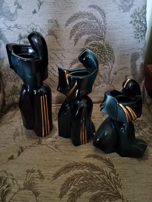 Set 3 vaze negre