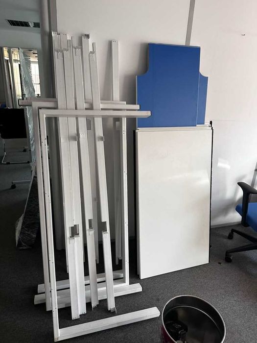 Бенч / офис бюро за 6 работни места – с прегради