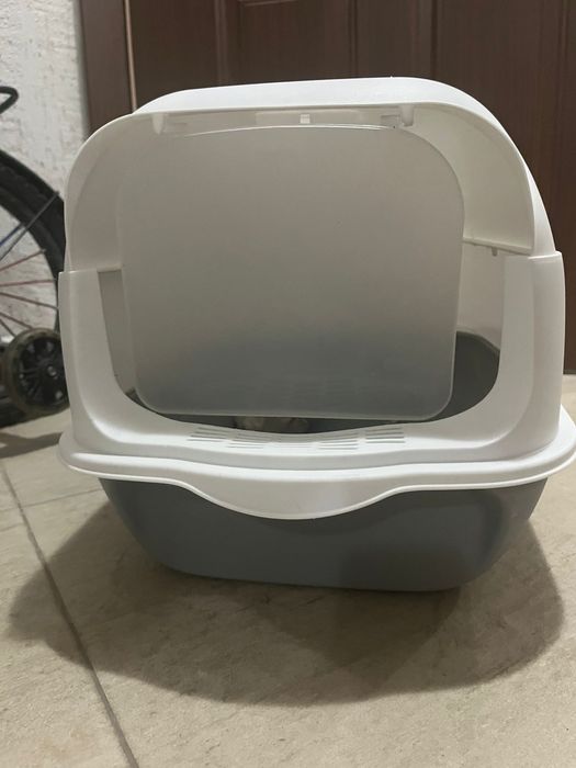 Мысыққа арналған лоток + ыдыс