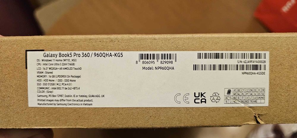 Sigilat - Samsung Galaxy Book5 PRO 360 16/512 GB Core Ultra5 16 inch