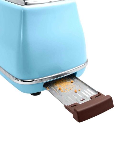 Тостер DeLonghi CTOV 2103 AZ — 2 ломтика, ретро стиль Icona Vintage