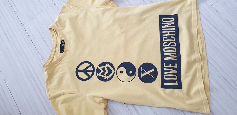 LOVE MOSCHINO Cotton Made in Italy Mens Size L ОРИГИНАЛ! Мъжка Тениска