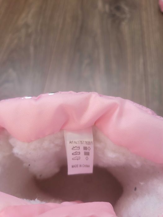 Cizme imblanite roz-marimea 34