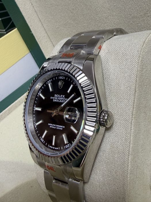Ceas Rolex DATEJUST 40mm/Silver/Black Dial