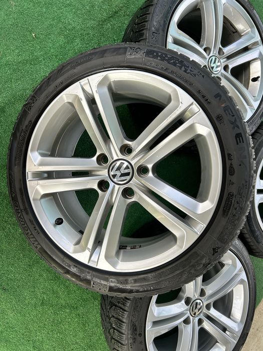 5х112 17 8j ET 41 за vw passat golf 5 6 touran tiguan skoda seat kadi с зимни гуми