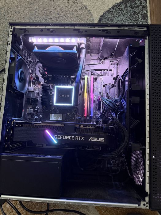 Unitate gaming HP OMEN Ryzen 7 5700X  RTX 2060 Super  1 Tb ,24 gb ram