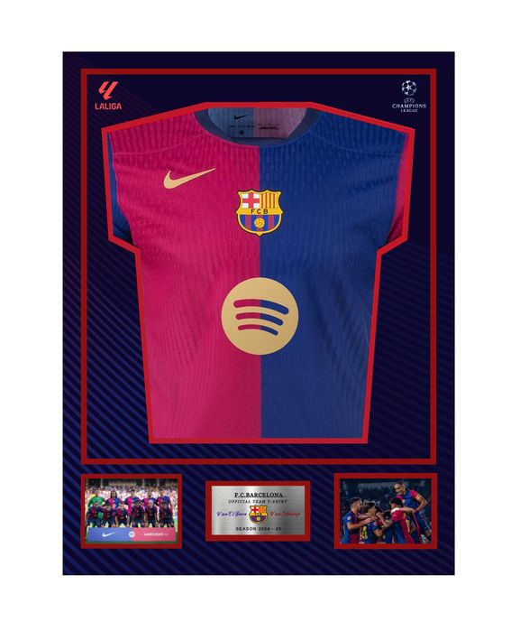 2024/25 Форма Барселоны в рамке (BarcaT-shirt in frame)в наличии 1 шт.