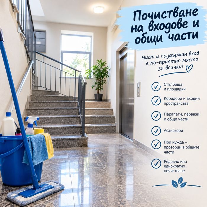 Почистване на входове и общи части