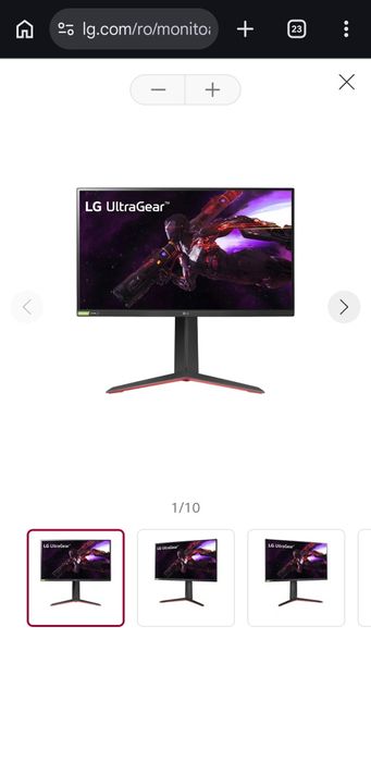 Vand monitor LG Ultragear nanoIPS 27 inch 180hz 1440p 2k