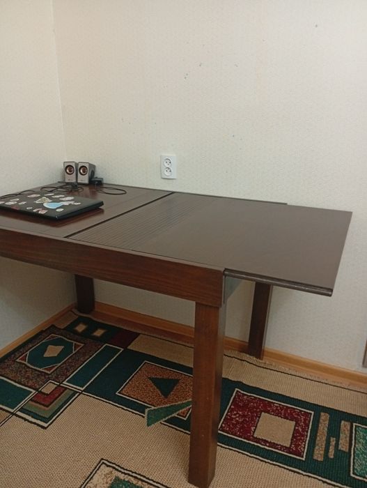 Стол деревянный обеденный, 120×80,