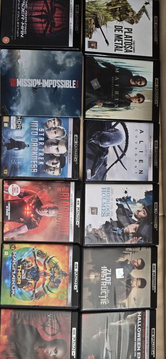 Filme blu-ray steelbook și 4k