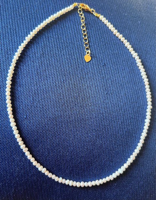 Lantisor si bratara din perle reale de cultura cu argint