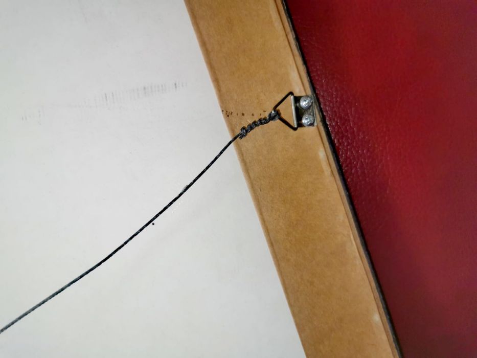 Картина принт печат на коприна подписана и датирана в рамка 1990 г.