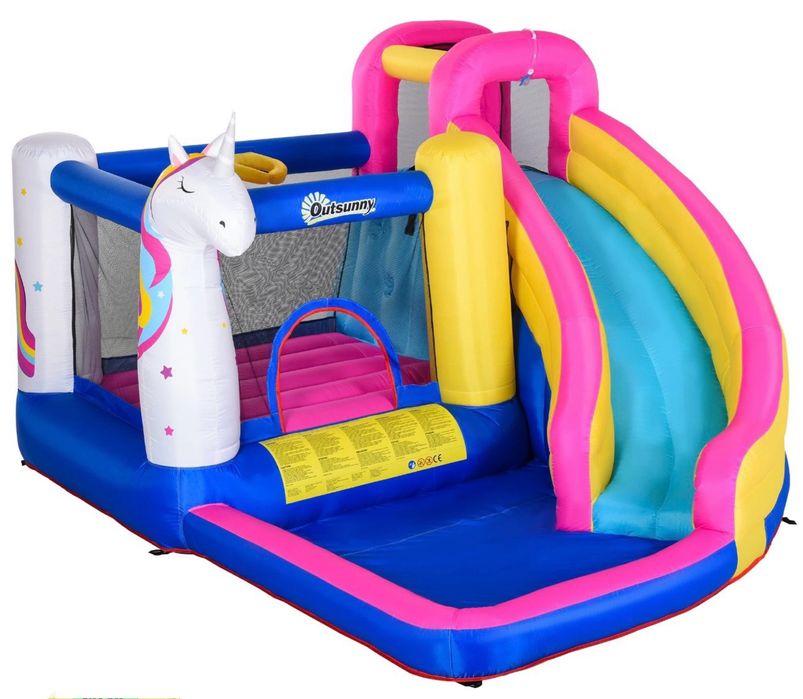 Închiriem castel gonflabil cu tobogan și trambulina