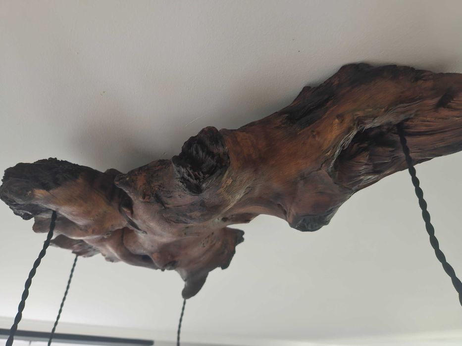 Lampa/lustra lemn masiv