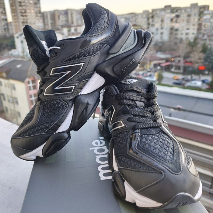 New Balance 9060 Shoe Palace Black Silver 43-44