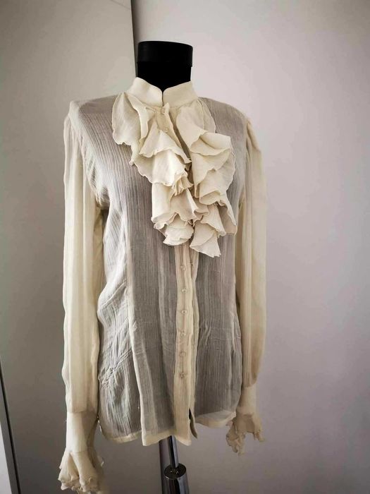 Bluza din voal din matase naturala