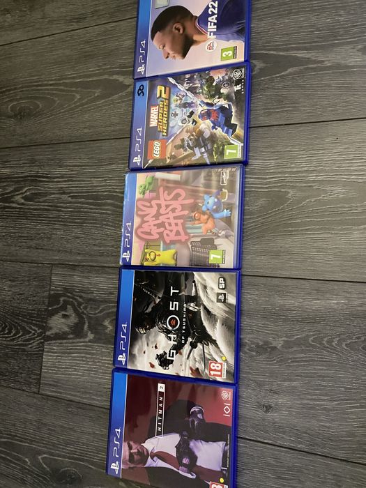 jocuri ps4 Hitman2 Ghost of tsushima Gang beasts Super heroes 2  Fifa