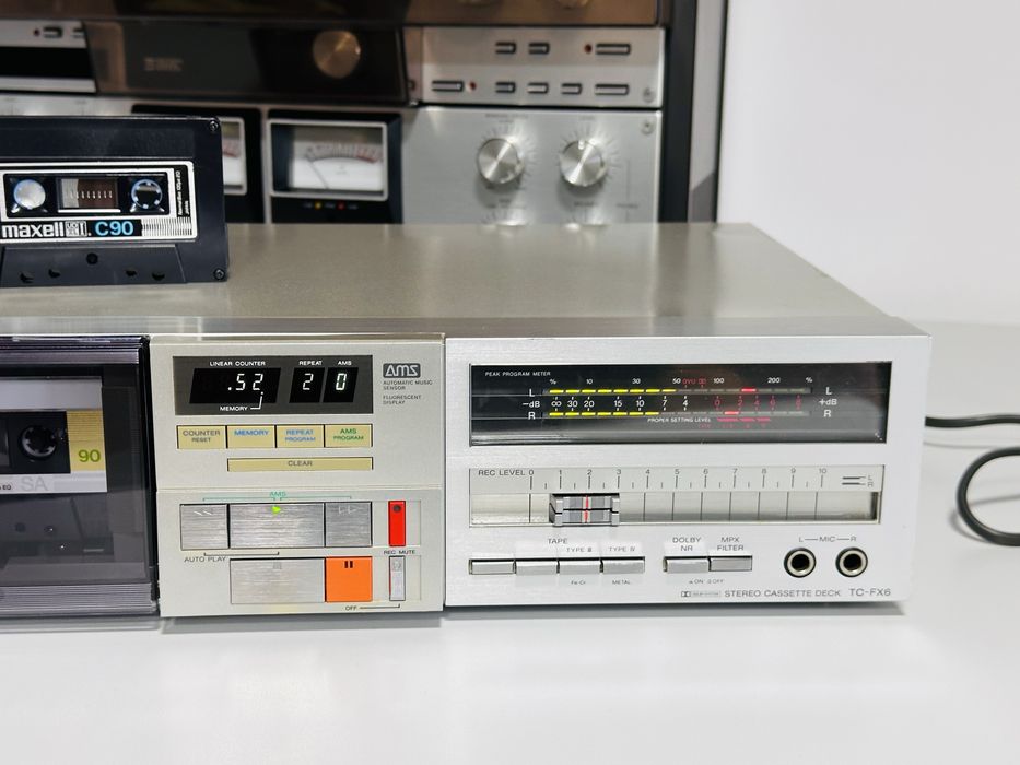 Deck de colecție SONY TC-FX6,mpx,Capuri Sendust&ferrite,servisat,Japan