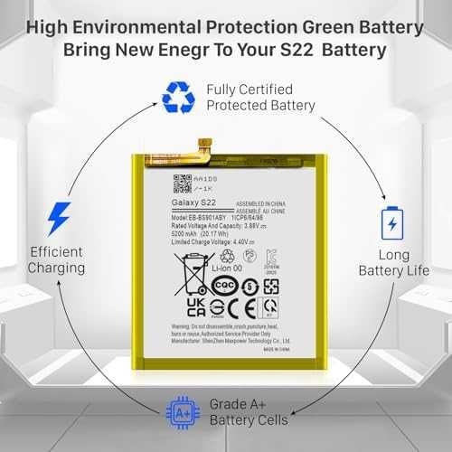 Нова Батерия за Samsung Galaxy S22 5G 5200mAh EB-BS901ABY с инструменти Ремонтен комплект