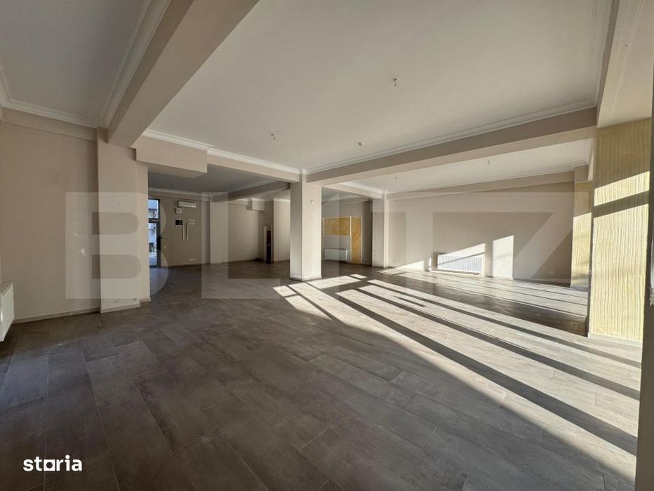 Spatiu comercial central, 161 mp, open space, 2 locuri de parcare