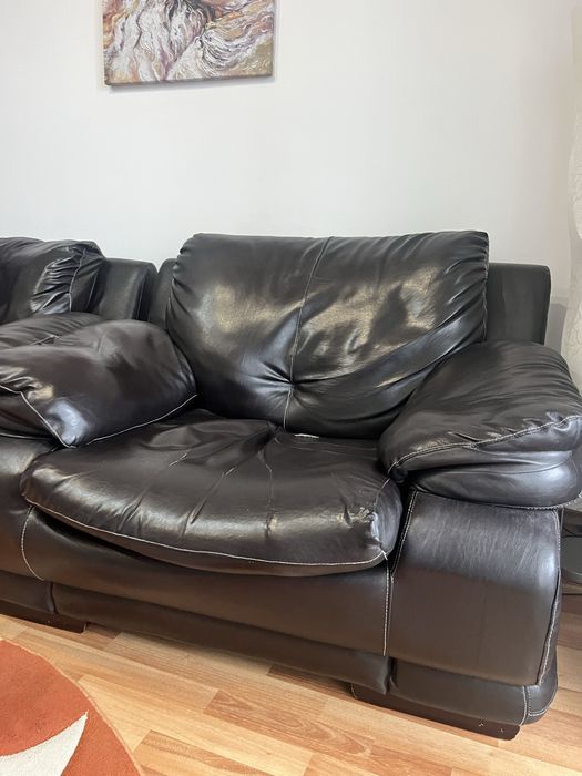 Set fotolii partial piele