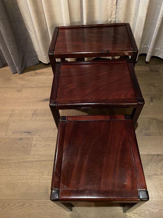 Set 3 masute lemn + comoda TV