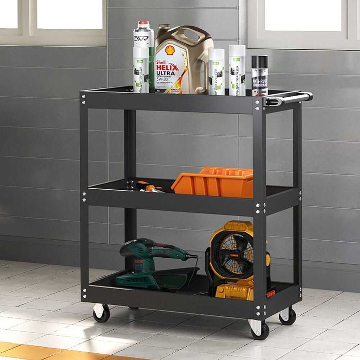 ПРОМОЦИЯ Количка за инструменти с три рафта Сервизна количка