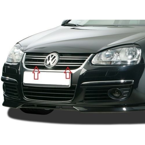 Set ornamente grila radiator Vw Jetta 2005-2010; Golf 5 Kombi/Variant (1k5/1km), 09.2005-09.2010, 8 buc, 1KM898653 Cromate