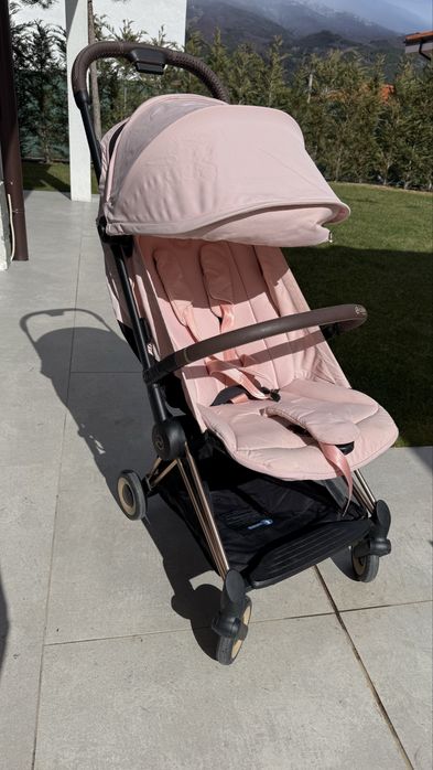 Cybex Coya Peach Pink с Rose Gold шаси