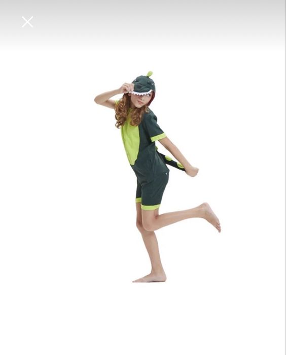 Costum crocodil copii din bumbac 2-4 ani