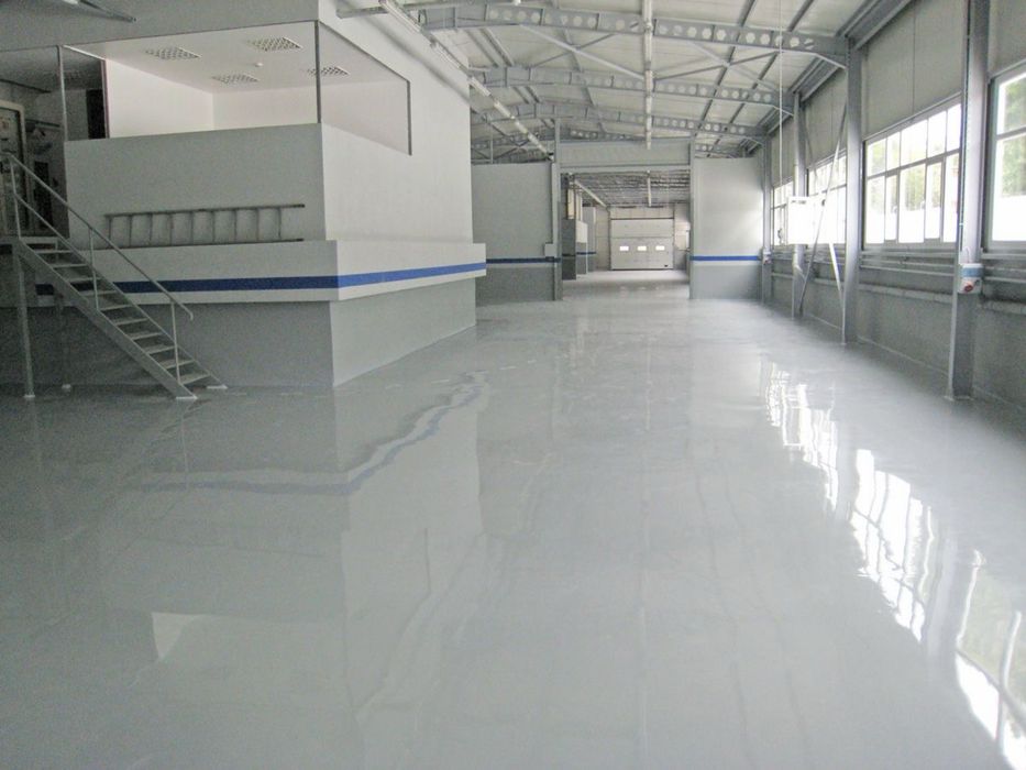 Эпоксидный наливной пол для промышленных объектов