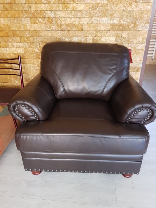 Canapea+ 2fotolii din piele ecologica noi cu eticheta