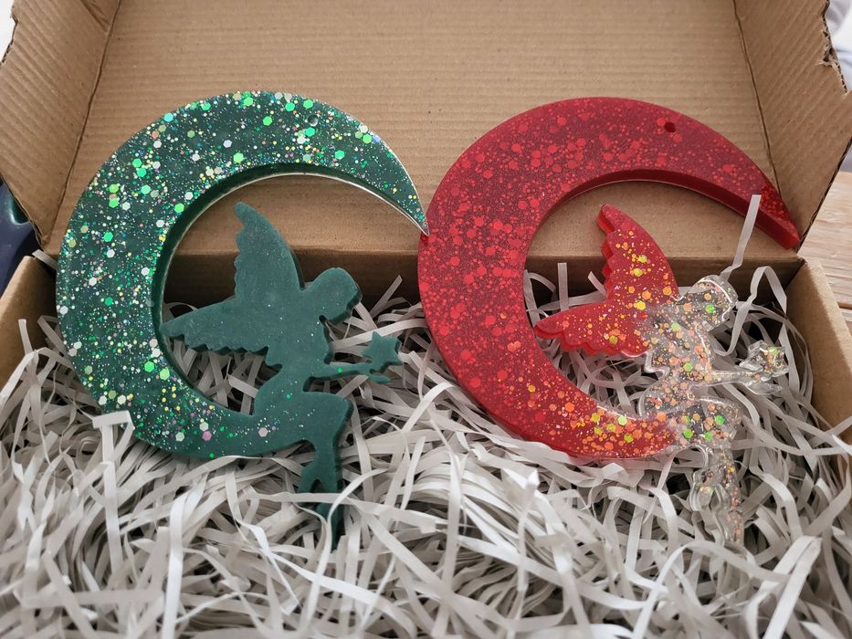 ПРОМОЦИЯ Коледни ръчно направени украшения от епоксидна смола