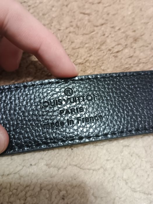 Curea Louis Vuitton Initiales 40mm - Damier Graphite