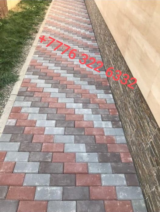 Тротуарная плитка "кирпичик"