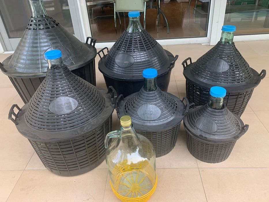 Нови!!!ПРОМОЦИЯ !!! Дамаджана с кош Италия 5л, 10л, 15л, 20л, 25л, 54л