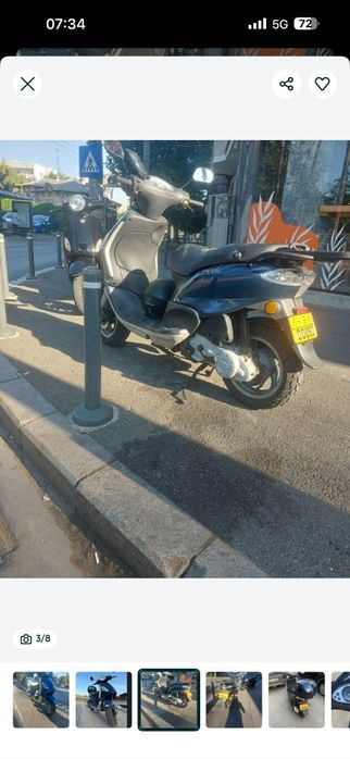 Vand scuter Piaggio Fly fără permis limitat în acte la 25 km urgent