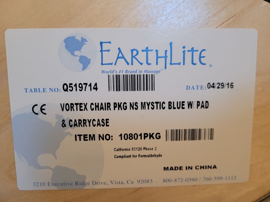 Scaun  Ergonomic  Pentru Masaj - Pliabil - EARTHLITE - Deluxe + Husa Originala
