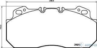 29090	 КОЛОДКИ  renault  truck	 ПЕРЕД 	MAGNUM/PREMIUM/VOLVO   1992-->