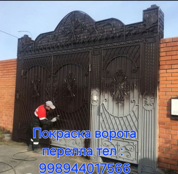 Покраска метала  любый виды железа  ворота перилла 24/7