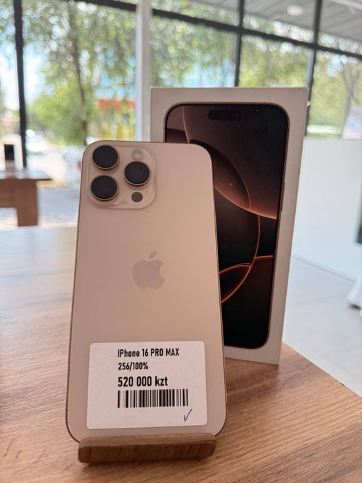 iPhone 16 Pro Max•256GB/100%DesertTitanium Айфон 16 Про Макс•256Гб/100