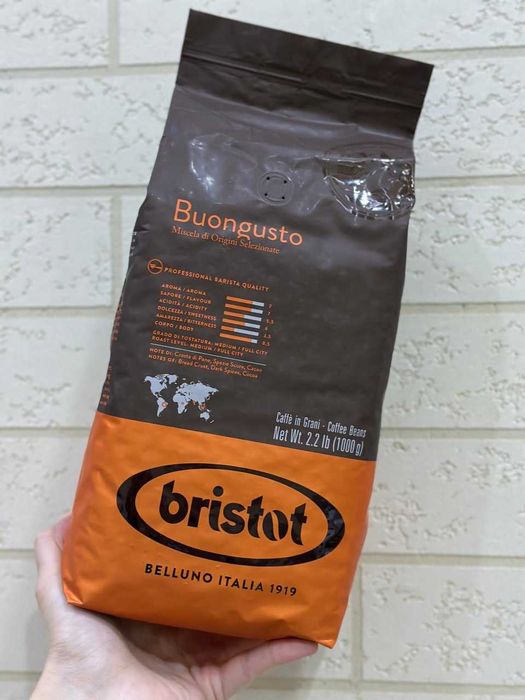 Зерновой и молотый кофе Bristot из Италии. Оптом и в розницу.