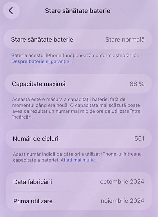 iPhone 16 Pro Max – funcționează impecabil, sticlă spartă