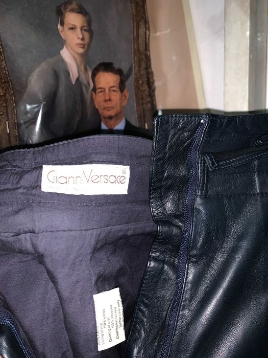 Pantalon piele, Dama, Gianni VERSACE